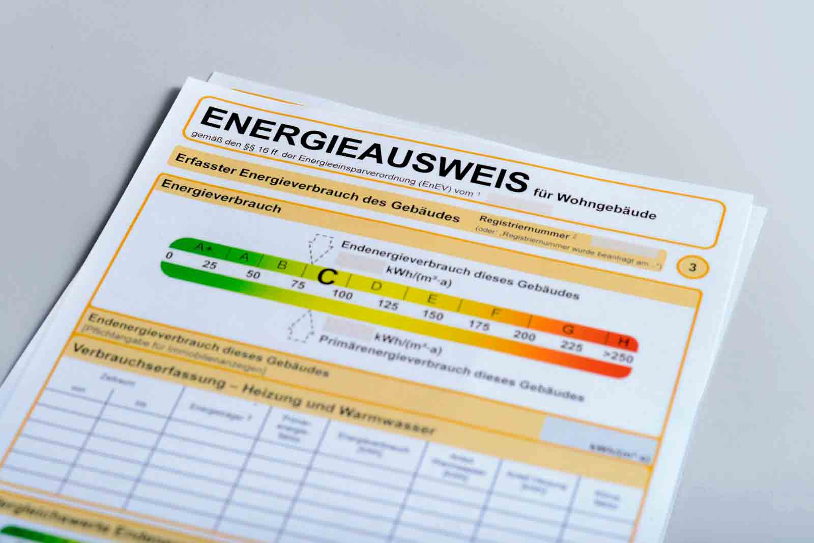 Energieausweis für Immobilien